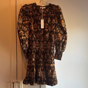 NWT Love the Label Eleanor Dress in Dahlia Black size XS